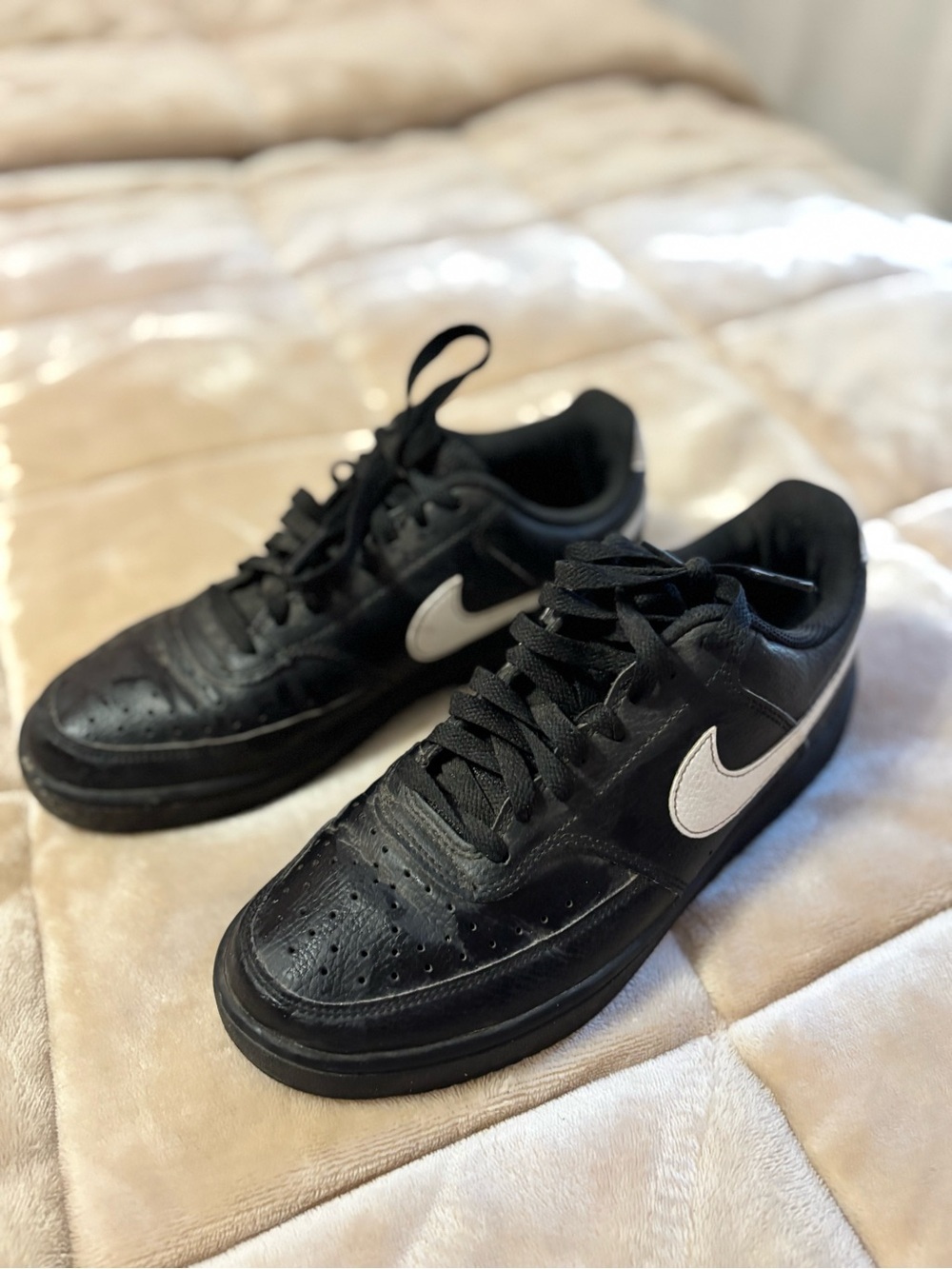 Nike Black Sneakers with White Swoosh